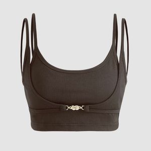 CIDER strappy buckle crop top… bralette